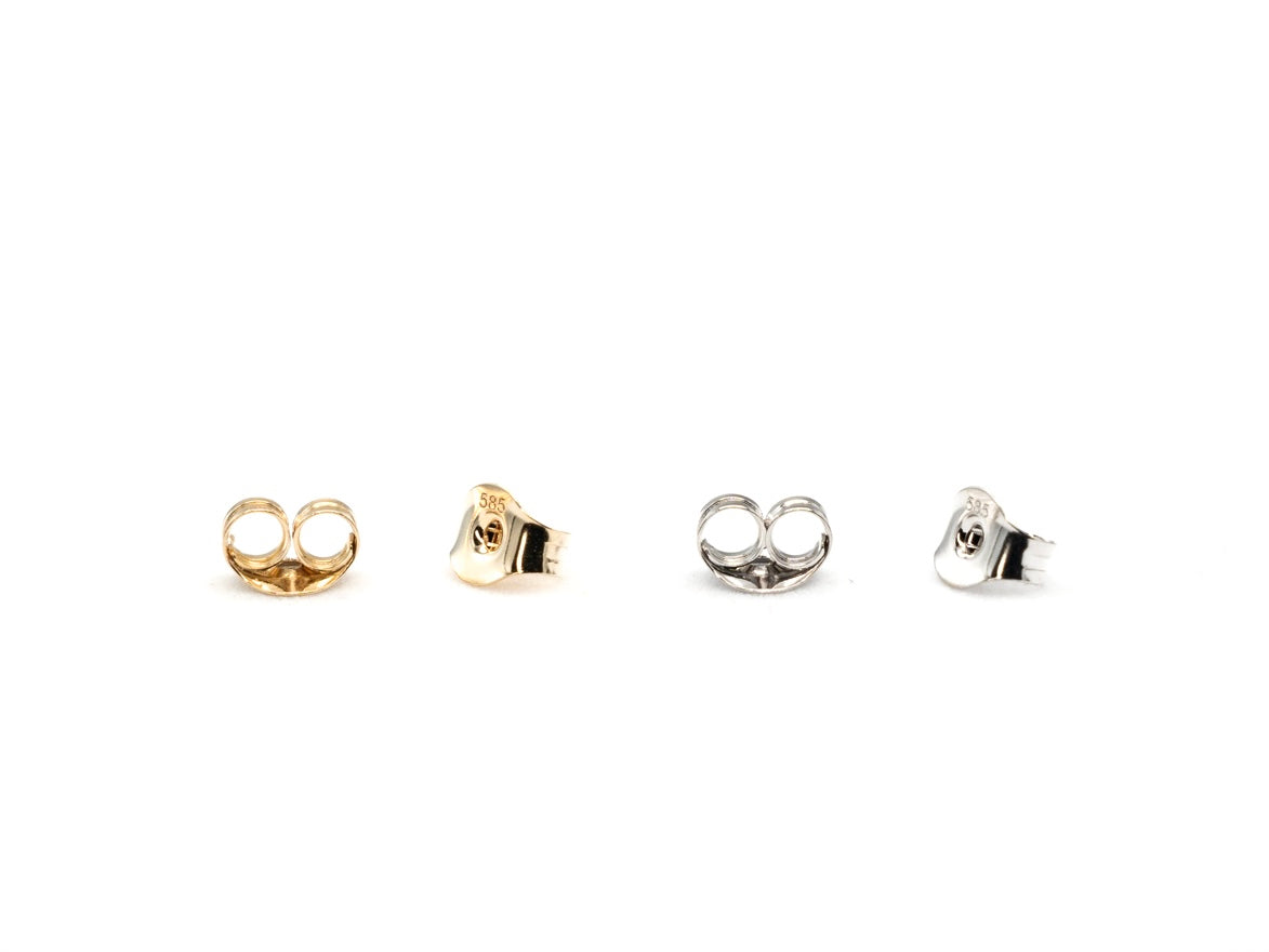Bezel Diamond Stud Earrings
