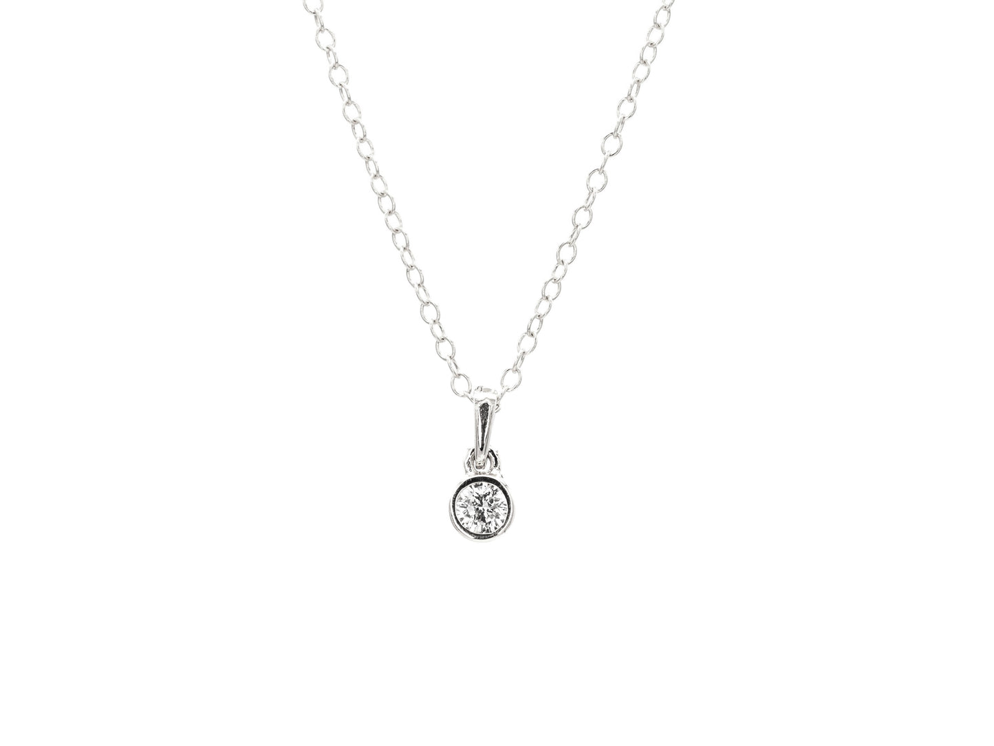 Bezel Diamond Pendant