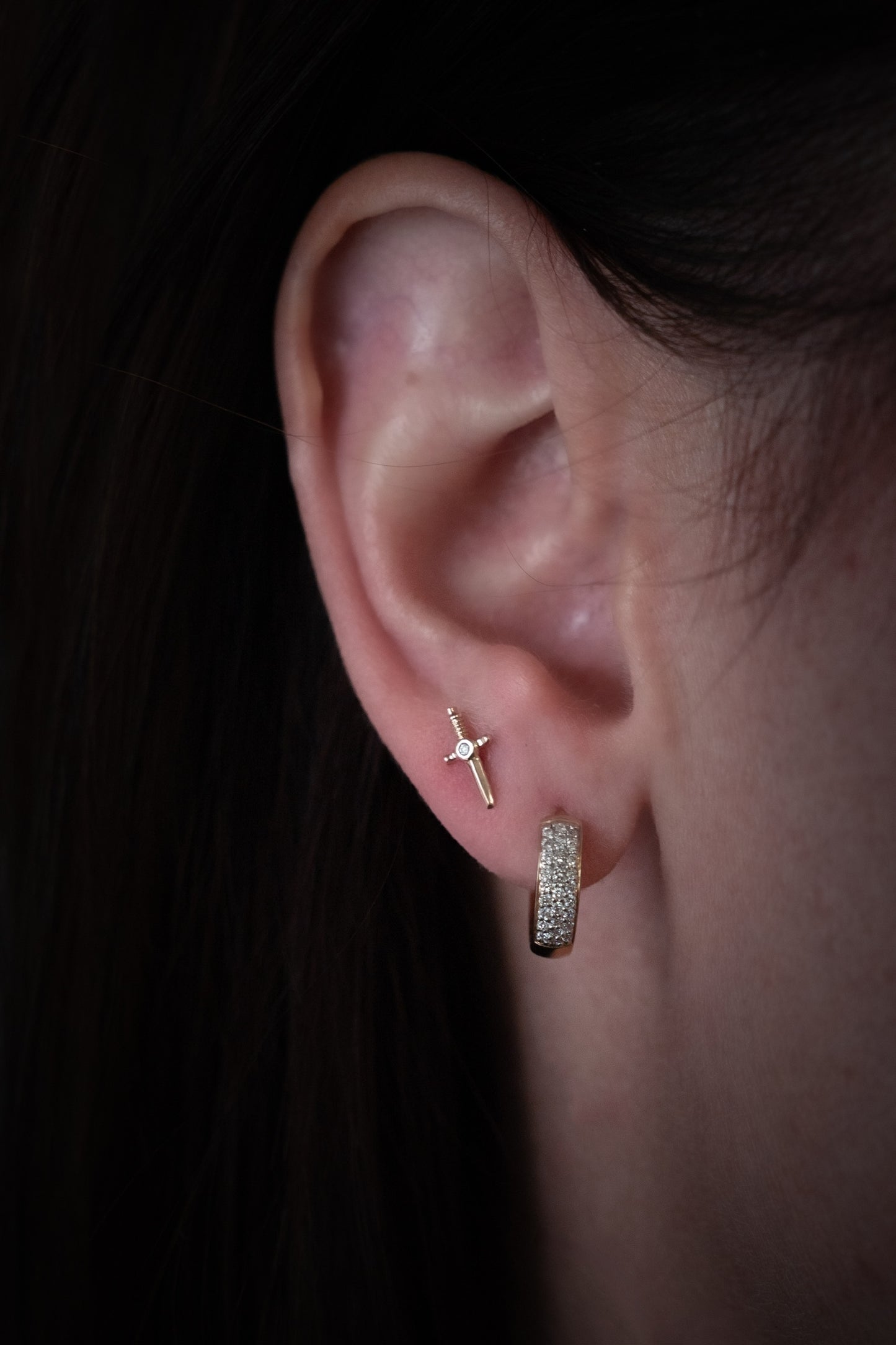 Diamond Dagger Stud