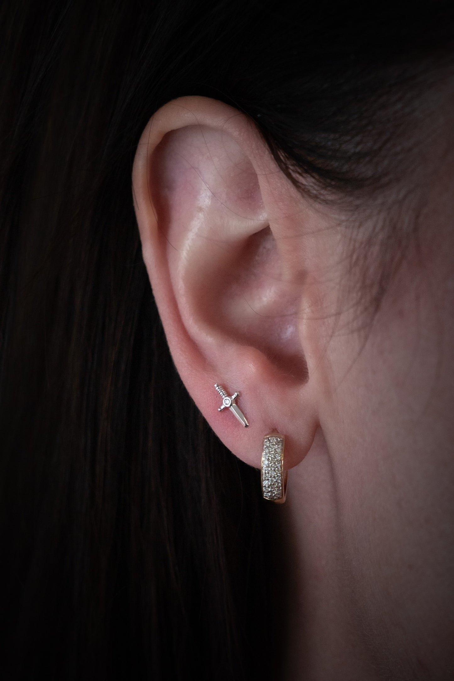 Diamond Dagger Stud