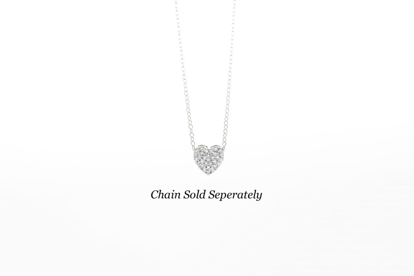 Pavé Diamond Heart Pendant