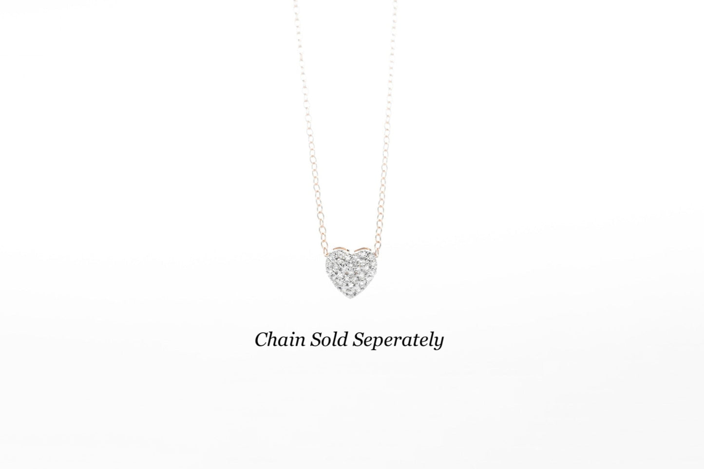 Pavé Diamond Heart Pendant