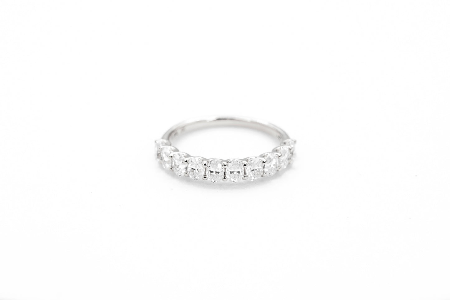 Half Eternity Oval Cut Band 3.70mm Wide