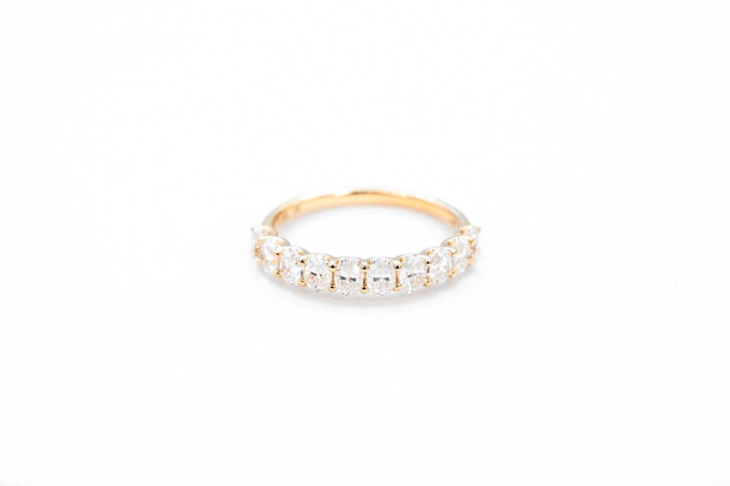 Half Eternity Oval Cut Band 3.70mm Wide