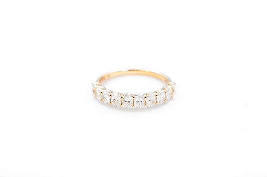 Half Eternity Oval Cut Band 3.70mm Wide