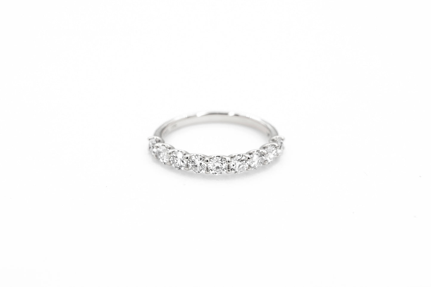 Half Eternity Round Cut Band 3mm Wide