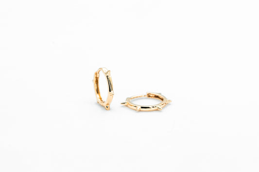 Gold Spike Hoops