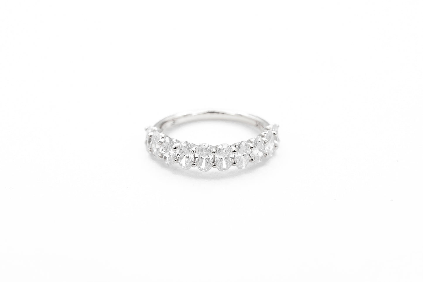 Half Eternity Oval Cut Band 4.70mm Wide