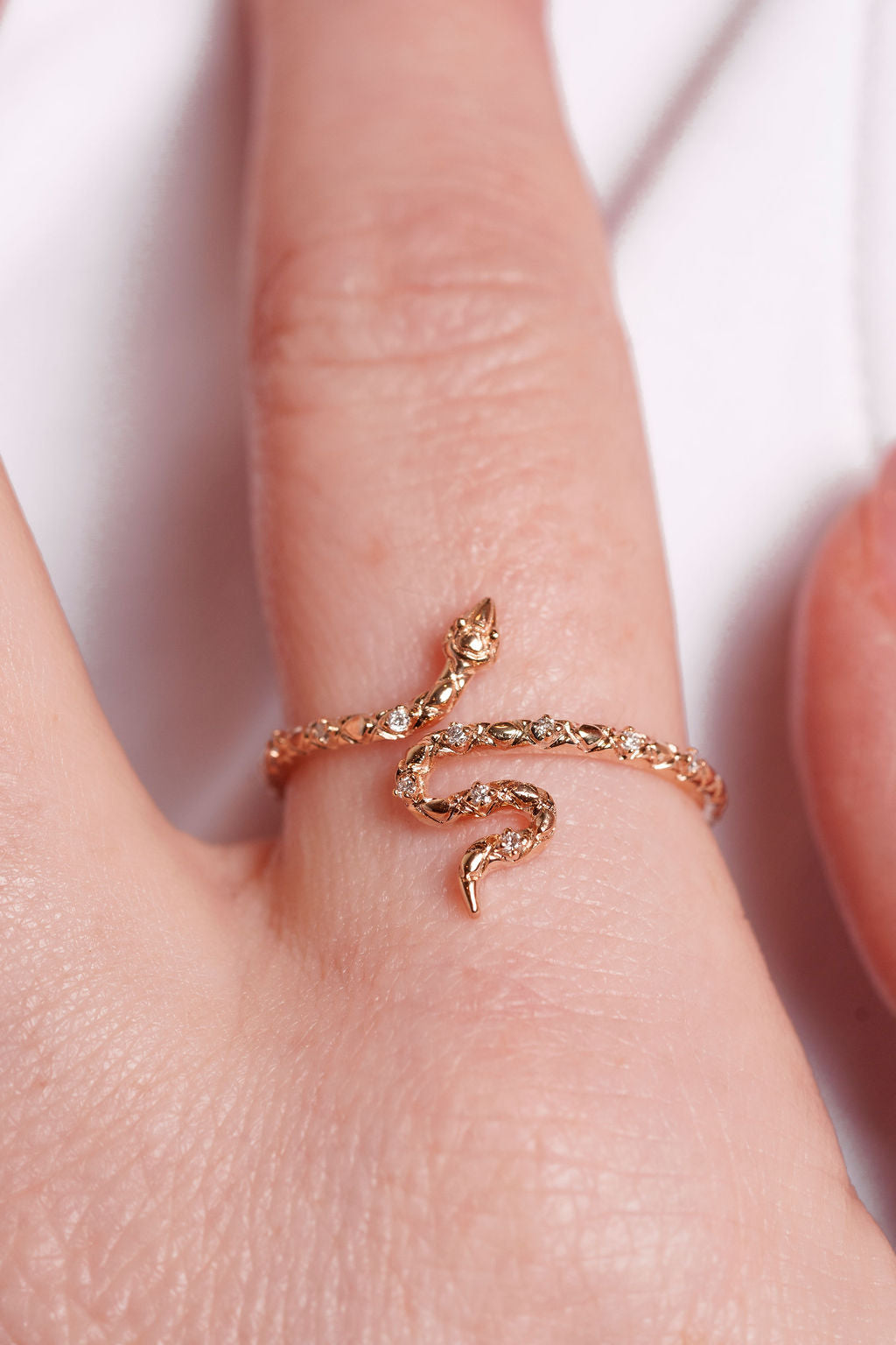 Snake Diamond Ring
