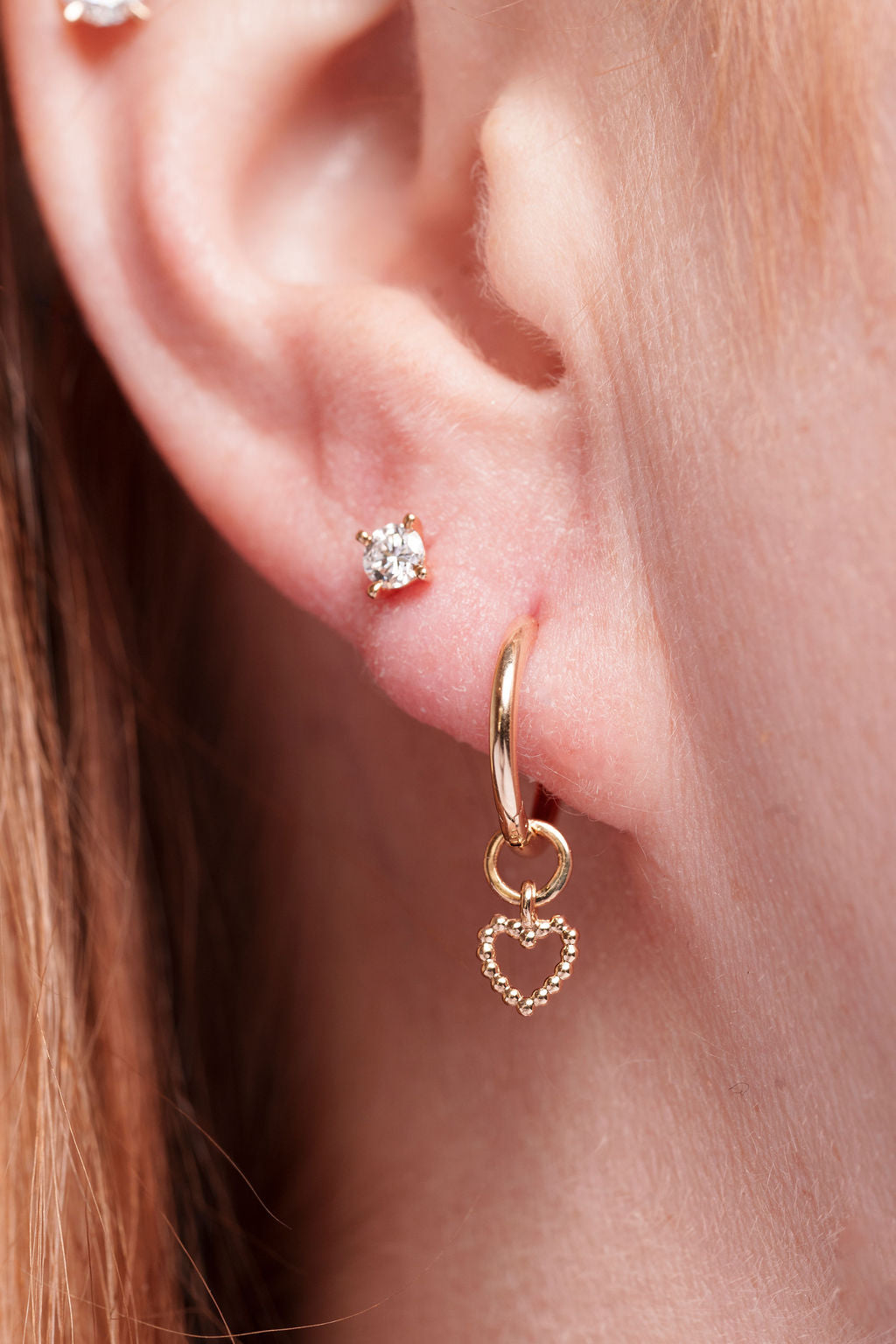 Boucles d'oreilles créoles en or massif