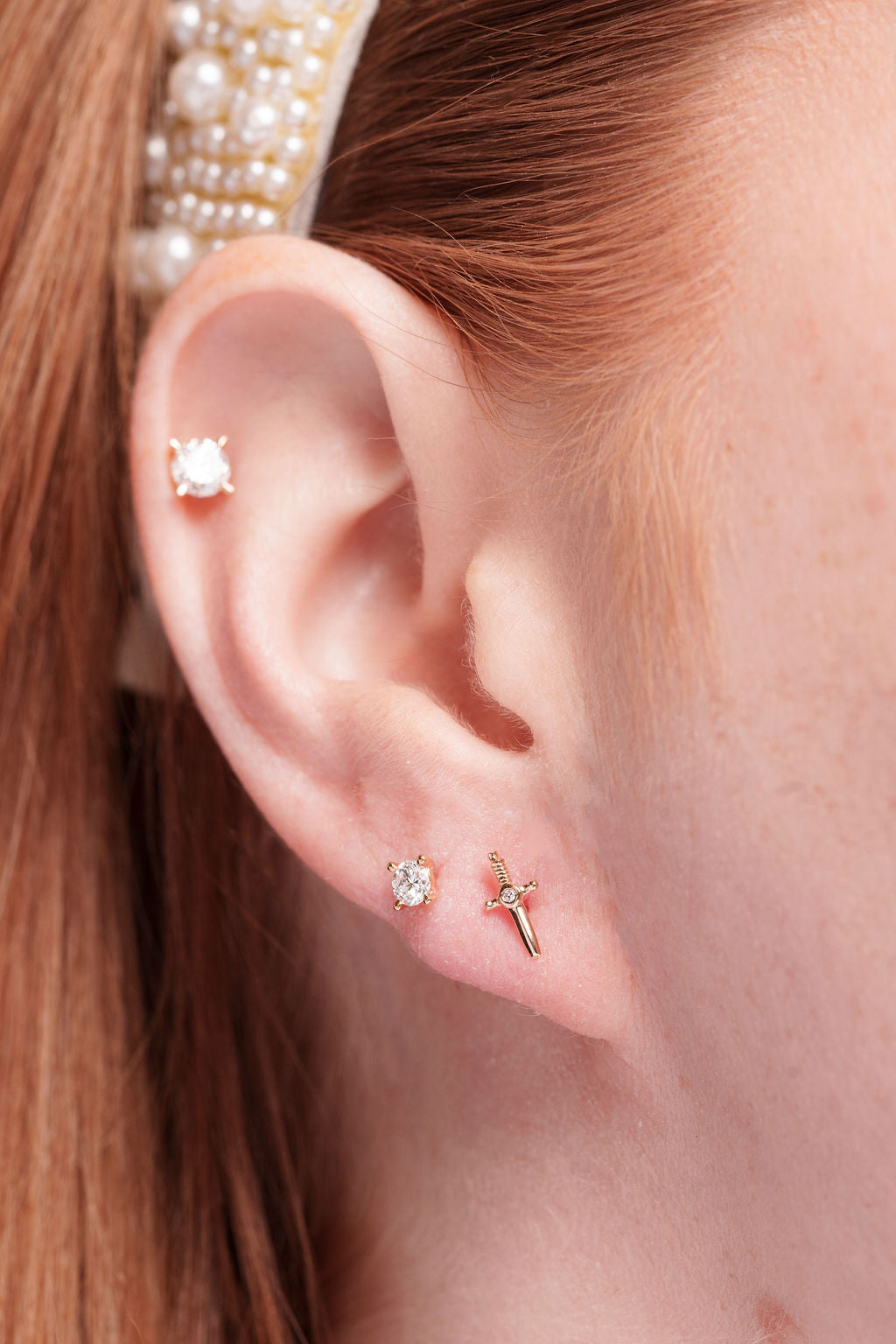 Diamond Dagger Stud