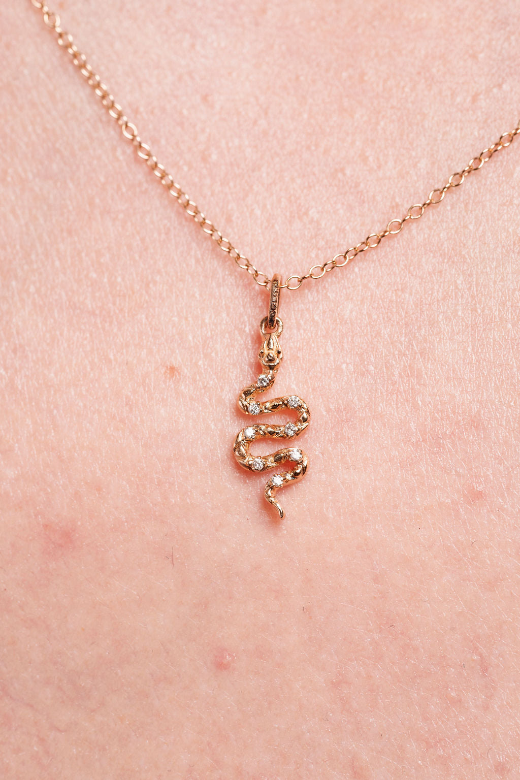 Snake Diamond Pendant
