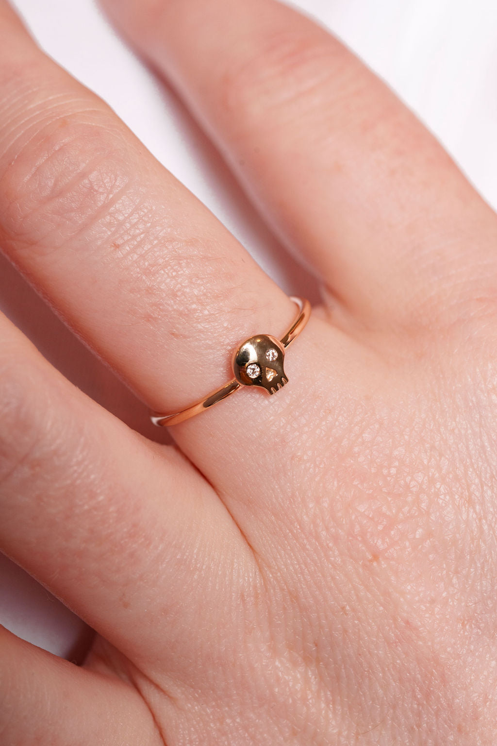 Skull Diamond Ring